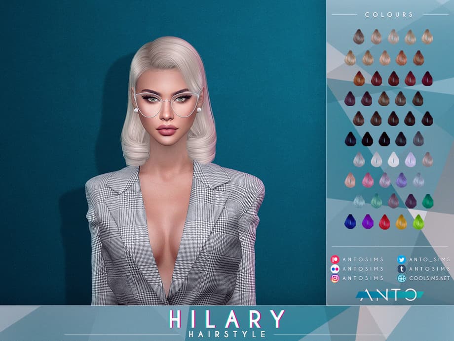 Скриншот мода Прическа Hilary Hairstyle